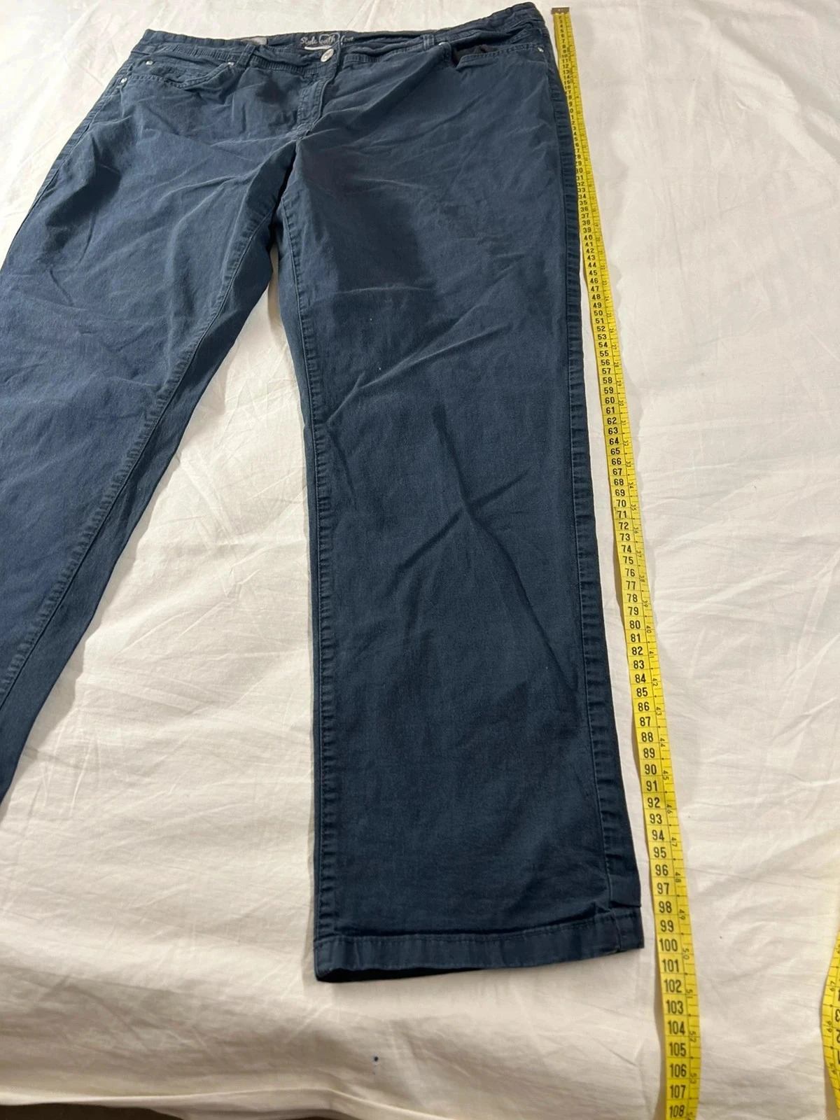 Rechte marineblauwe jeans Canda – photo 3
